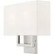 Pierson 2 Light 13 inch Brushed Nickel ADA ADA Wall Sconce Wall Light