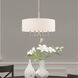 Meridian 4 Light 18 inch Brushed Nickel Pendant Chandelier Ceiling Light 