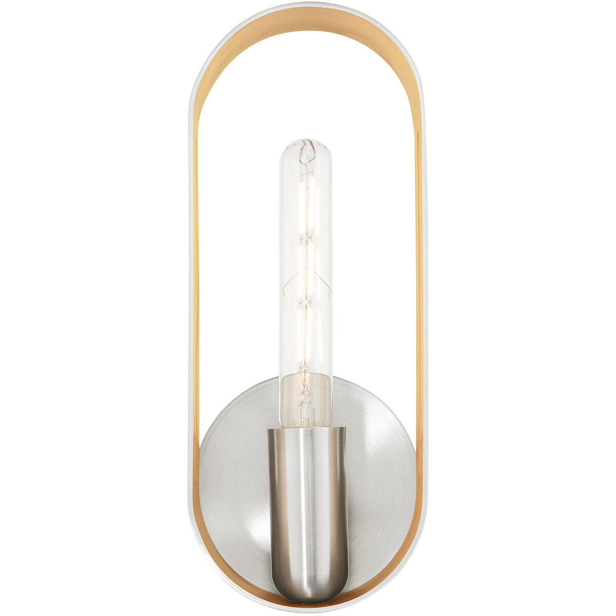 Ravena 1 Light 5 inch Brushed Nickel ADA Single Sconce Wall Light
