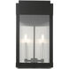 York 2 Light 19 inch Black Outdoor Wall Lantern