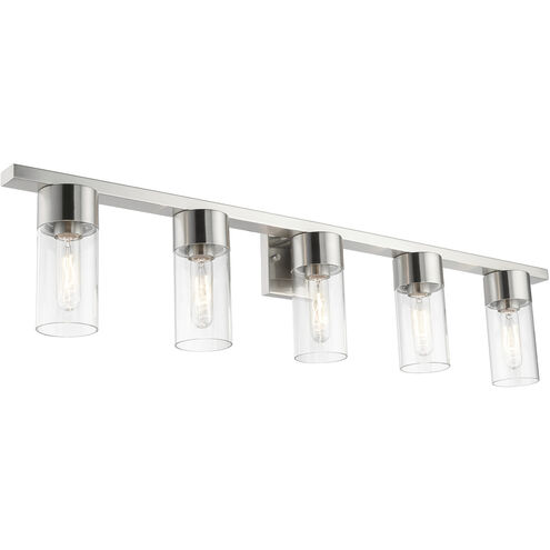 Carson 5 Light 40 inch Brushed Nickel Vanity Sconce Wall Light