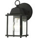 Hamilton 1 Light 9 inch Textured Black Outdoor Wall Lantern