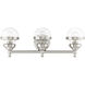 Oldwick 3 Light 24 inch Brushed Nickel Vanity Sconce Wall Light