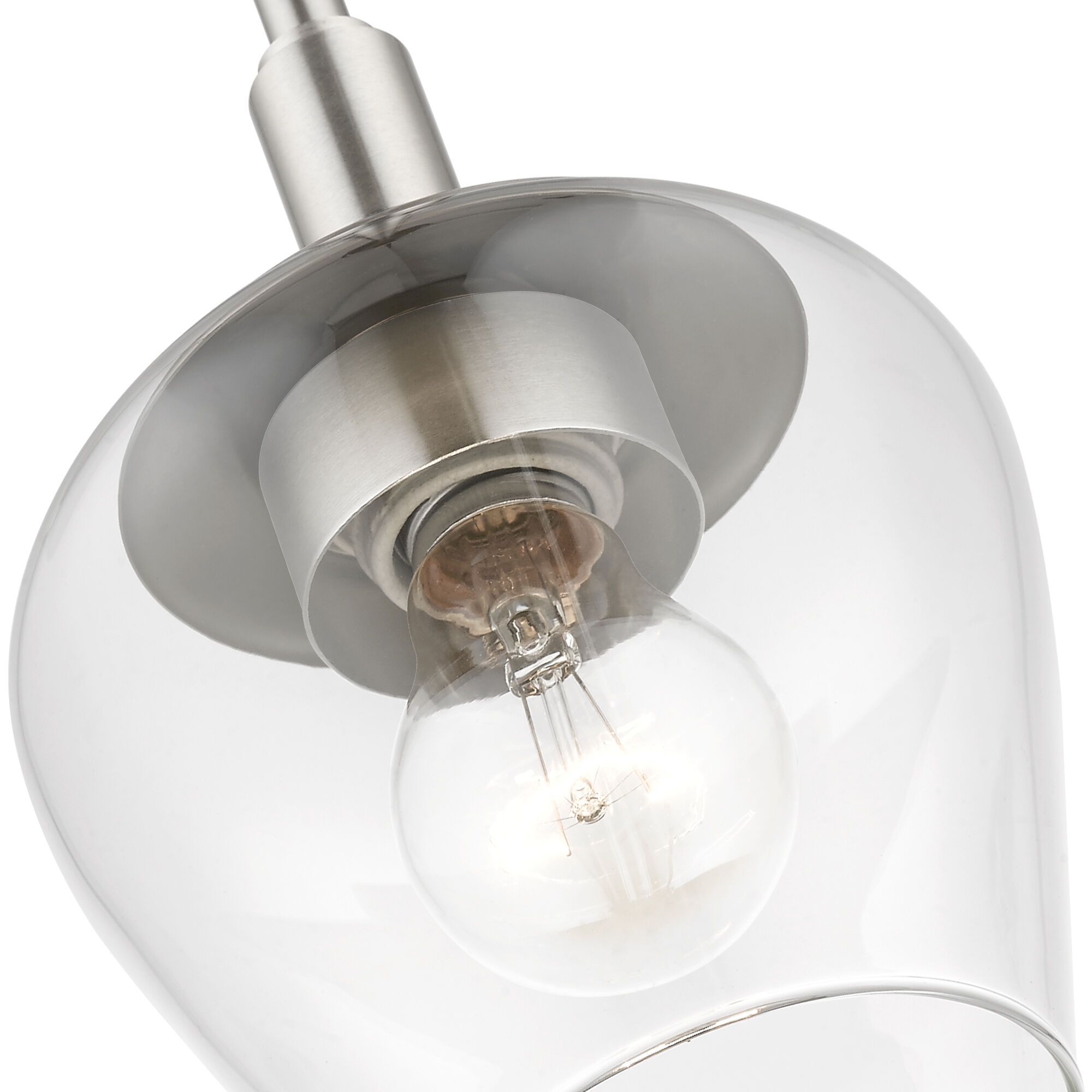 Willow 1 Light 6 inch Brushed Nickel Single Pendant Ceiling Light, Single