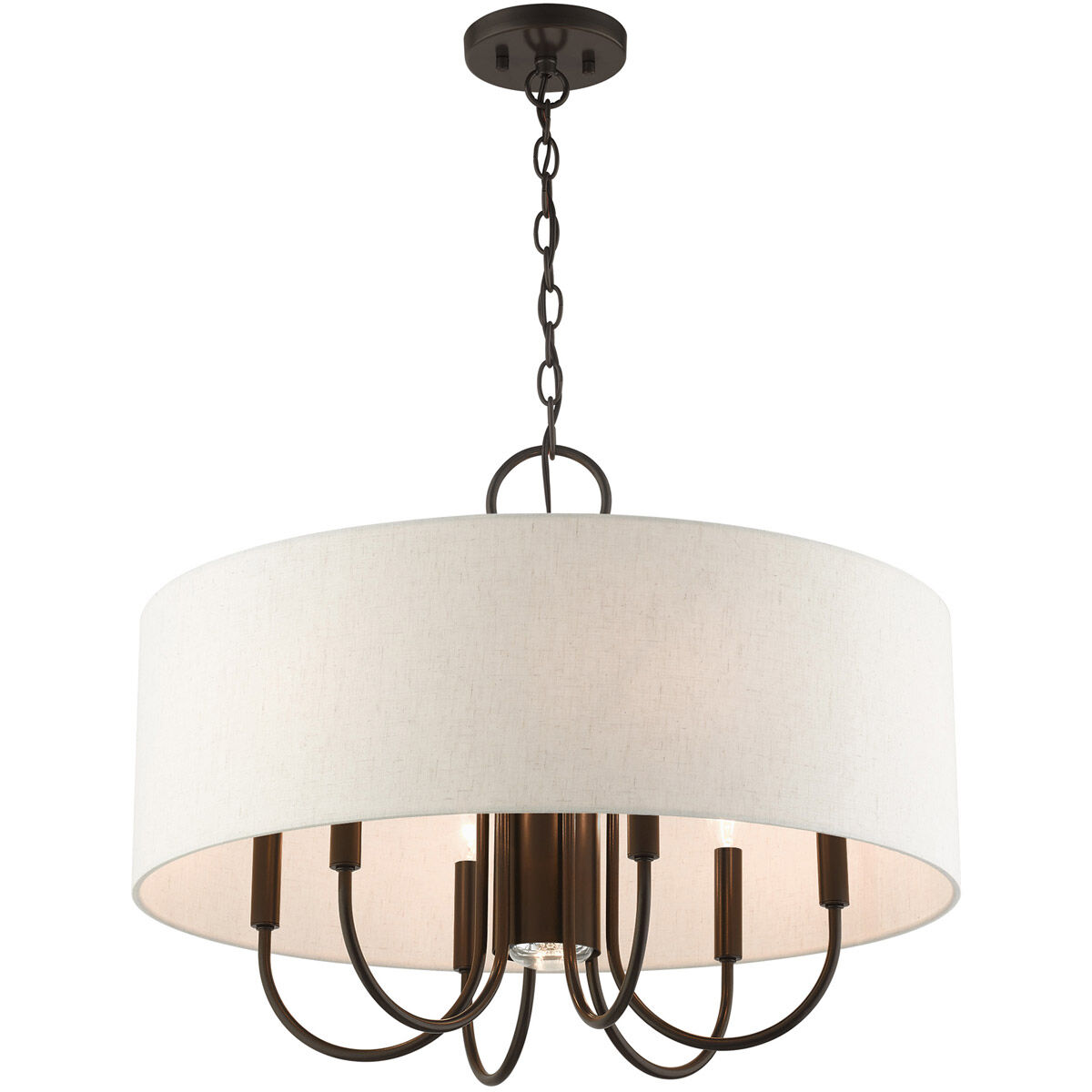 Blossom 7 Light 24 inch English Bronze Pendant Chandelier Ceiling Light
