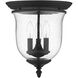 Legacy 3 Light 12 inch Black Flush Mount Ceiling Light