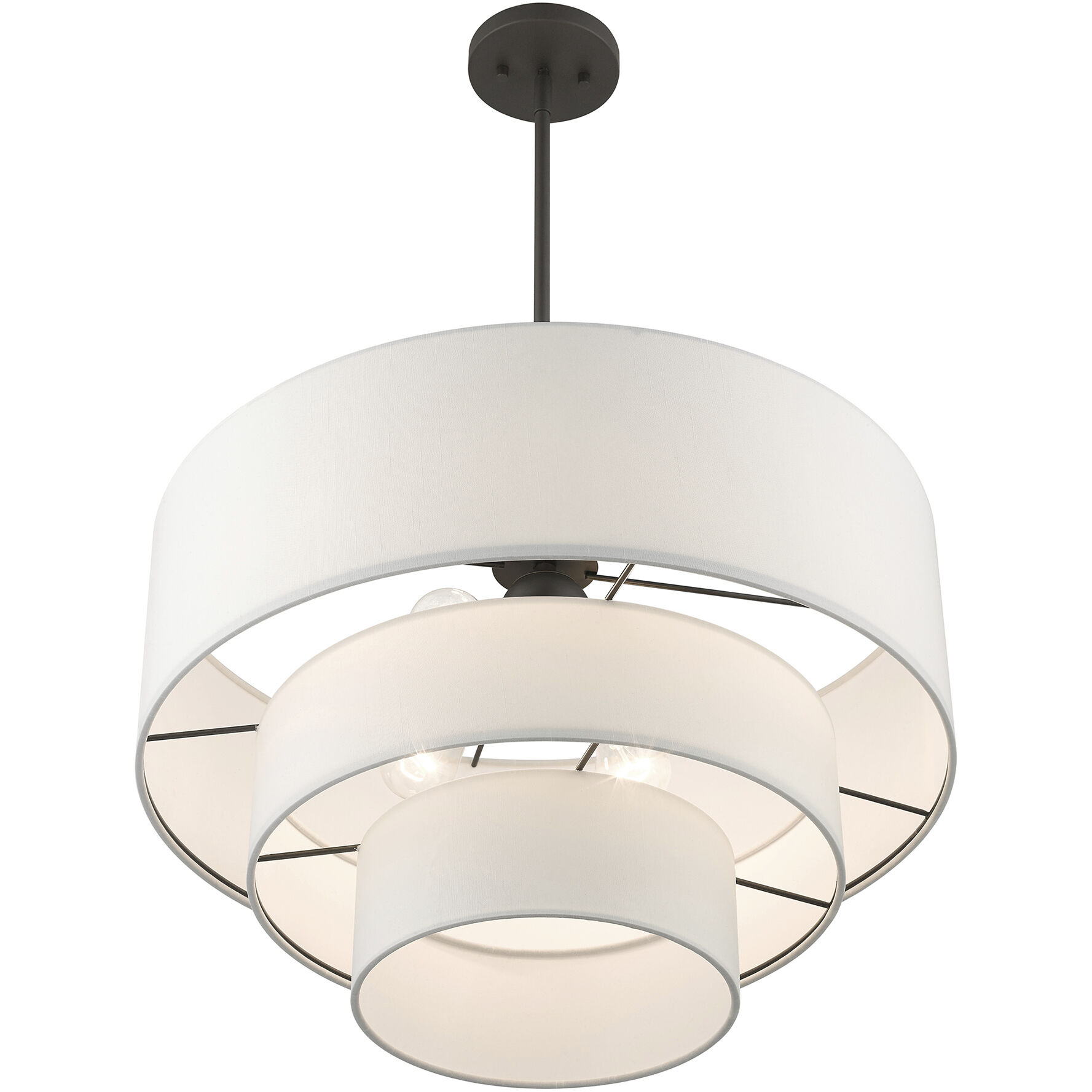 Carrington 4 Light 23 inch Bronze Pendant Chandelier Ceiling Light