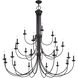 Estate 24 Light 60 inch Bronze Foyer Chandelier Ceiling Light