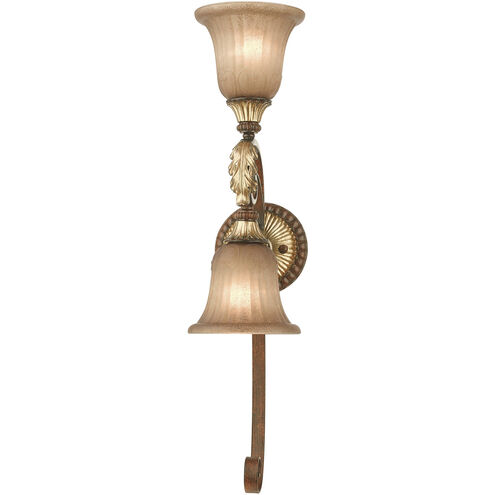 Villa Verona 2 Light 6 inch Verona Bronze with Aged Gold Leaf Accents Wall Sconce Wall Light