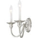 Cranford 2 Light 13 inch Brushed Nickel Wall Sconce Wall Light