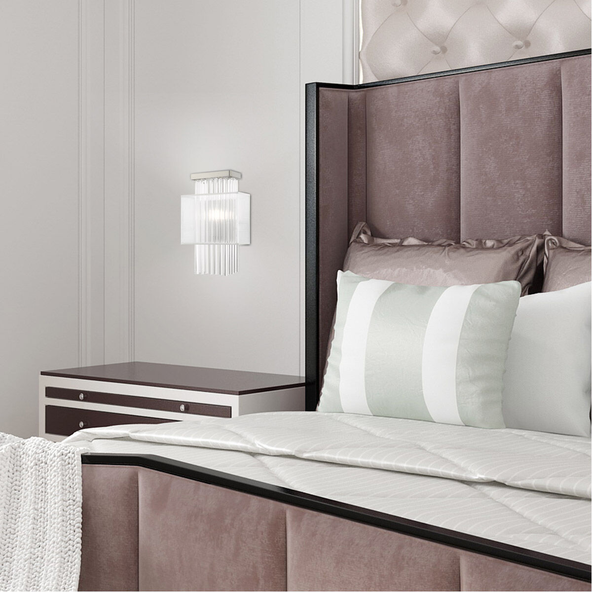 Alexis 1 Light 9 inch Brushed Nickel ADA ADA Wall Sconce Wall Light