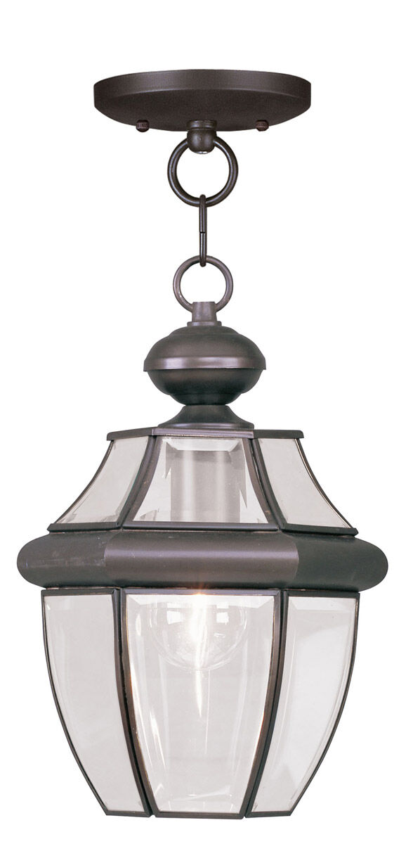 Monterey 1 Light 8.5 inch Bronze Outdoor Pendant Lantern