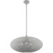 Charlton 3 Light 24 inch Nordic Gray with Brushed Nickel Accents Pendant Ceiling Light