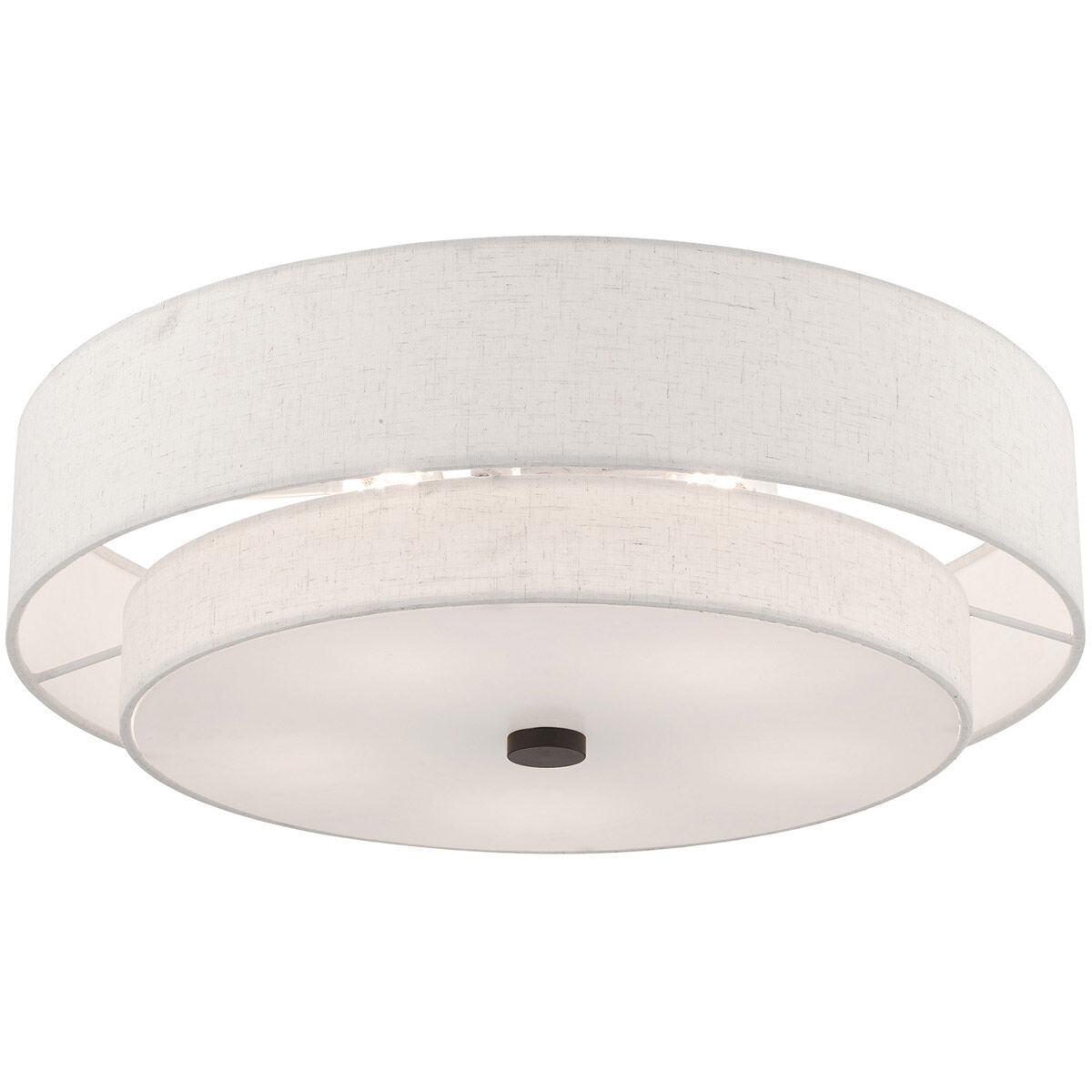 Meridian 5 Light 22 inch English Bronze Semi-Flush Mount Ceiling Light