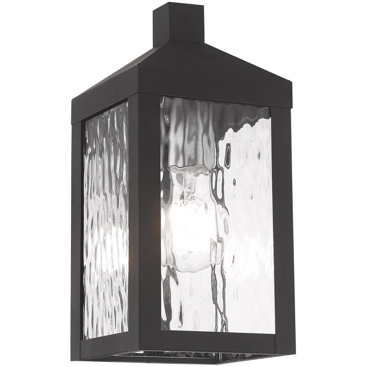 Nyack 1 Light 11 inch Black Outdoor Wall Lantern