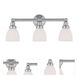 Classic 3 Light 23.75 inch Brushed Nickel Vanity Sconce Wall Light