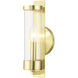 Castleton 1 Light 5 inch Satin Brass Single Sconce Wall Light, Single