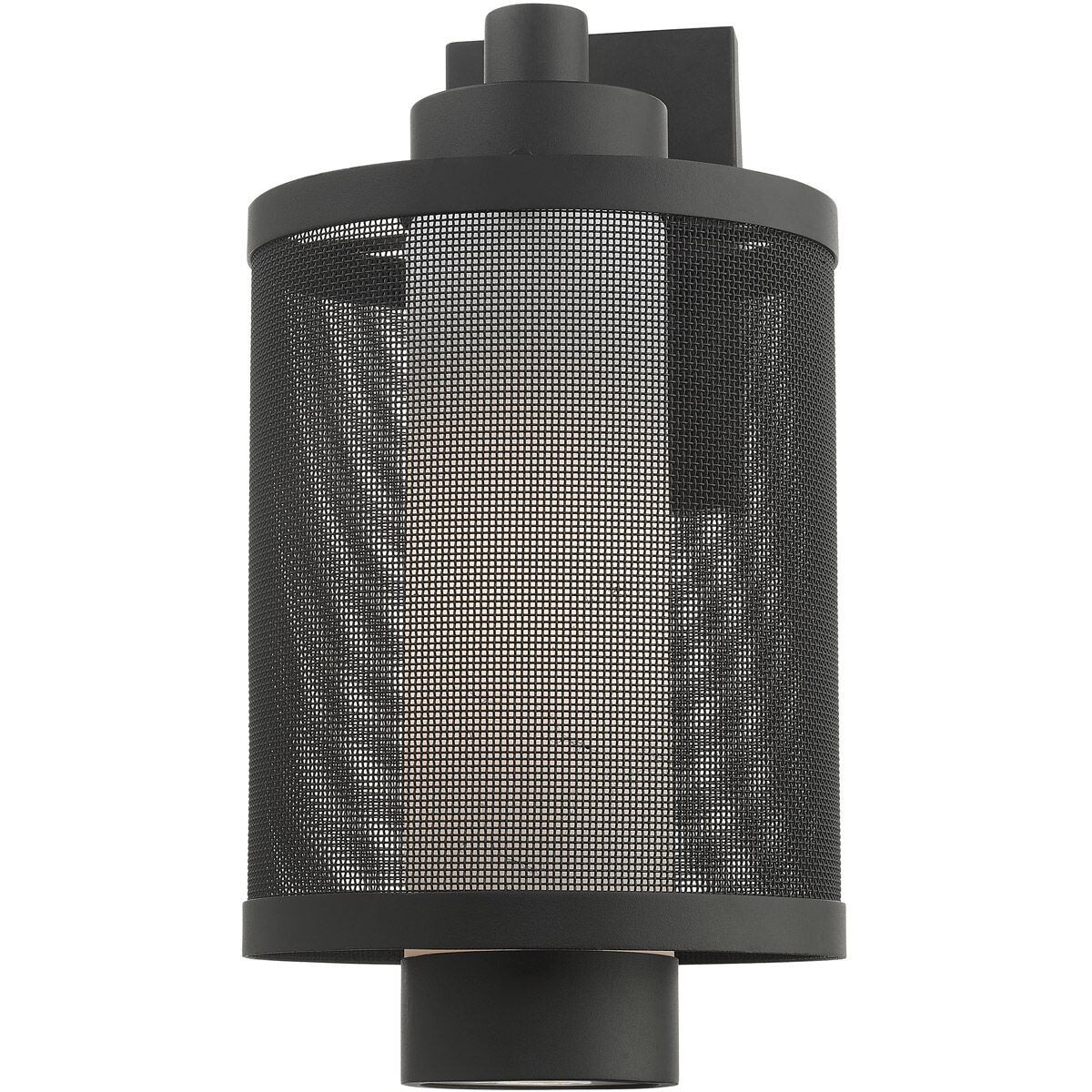 Nottingham 1 Light 17 inch Textured Black Outdoor Wall Lantern