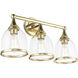 Ashridge 3 Light 24 inch Polished Brass Vanity Wall Sconce Wall Light