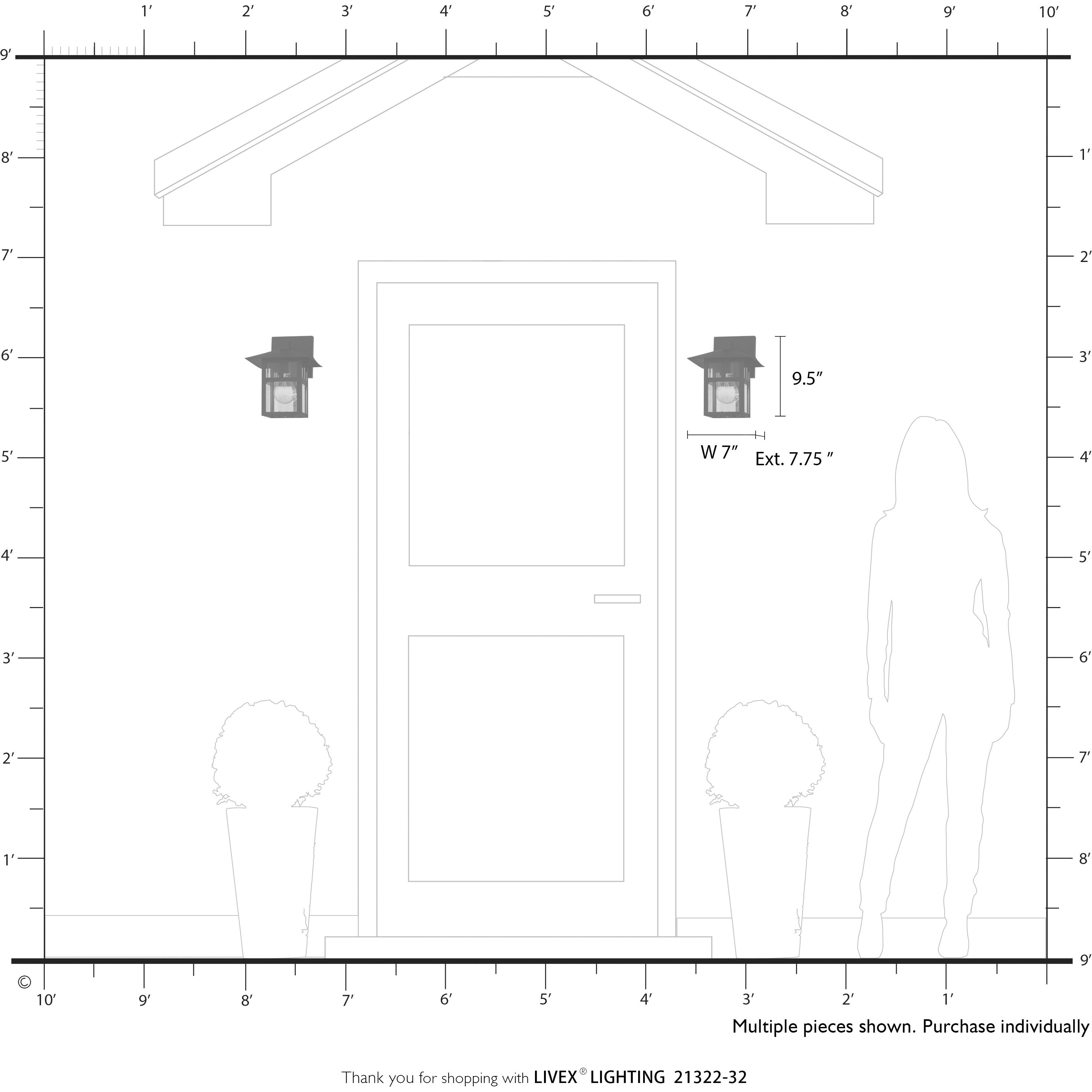 Crestlake 1 Light 9.5 inch Satin Gold Outdoor Wall Lantern