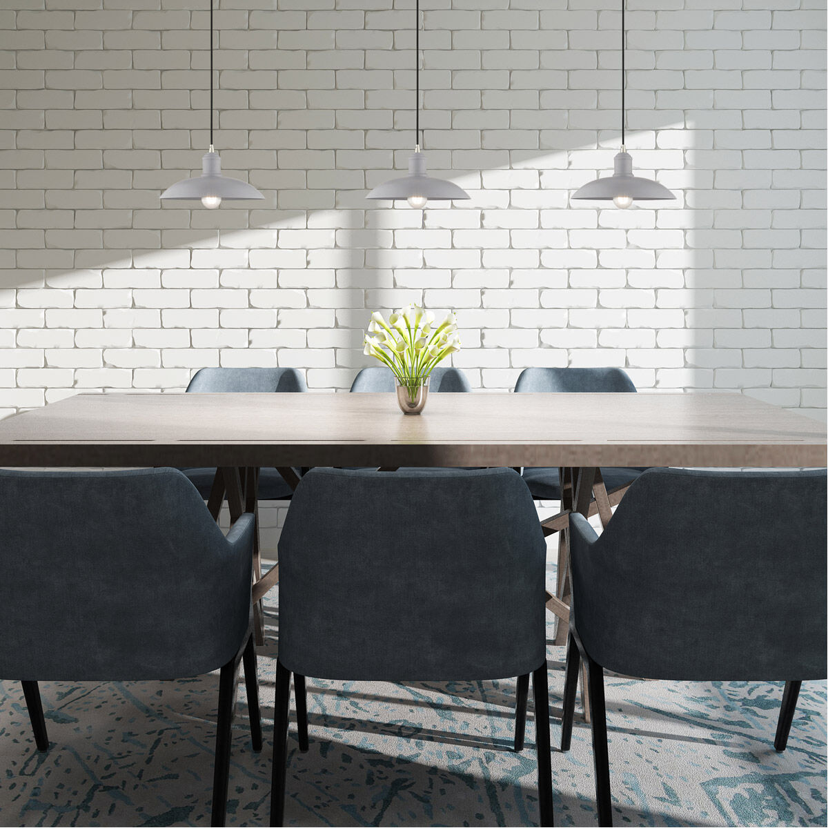 Allison 1 Light 12.5 inch Nordic Gray Mini Pendant Ceiling Light