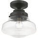Avondale 1 Light 9 inch Black Semi-Flush Ceiling Light