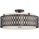 Vistaview 4 Light 21 inch English Bronze Semi-Flush Ceiling Light