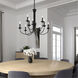 Estate 9 Light 30 inch Black Chandelier Ceiling Light