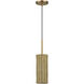 Weavington 1 Light 5.13 inch Antique Gold Leaf Mini Pendant Ceiling Light