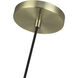 Monroe 1 Light 7 inch Antique Brass Mini Pendant Ceiling Light