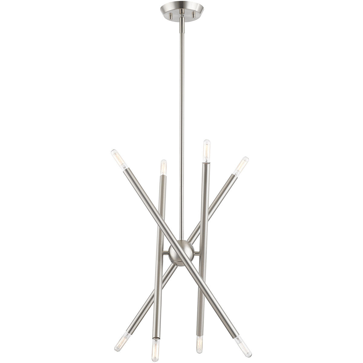 Soho 8 Light 20 inch Brushed Nickel Chandelier Ceiling Light