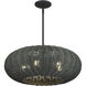 Deluna 5 Light 22 inch Black Pendant Chandelier Ceiling Light