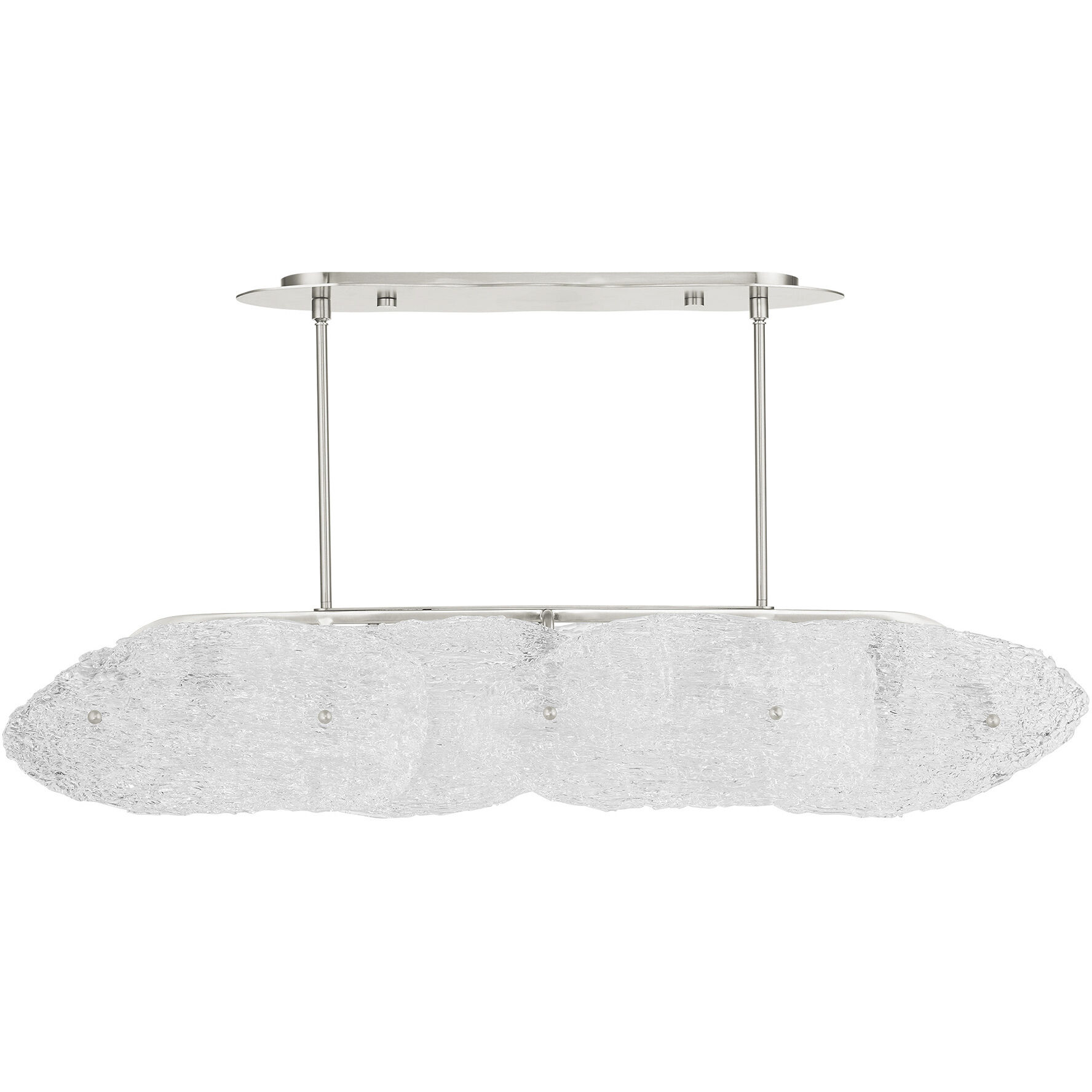 Belvidere 5 Light 46 inch Brushed Nickel Linear Chandelier Ceiling Light