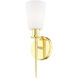 Witten 1 Light 4 inch Polished Brass ADA ADA Wall Sconce Wall Light