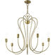 Lucerne 7 Light 30 inch Antique Brass Chandelier Ceiling Light