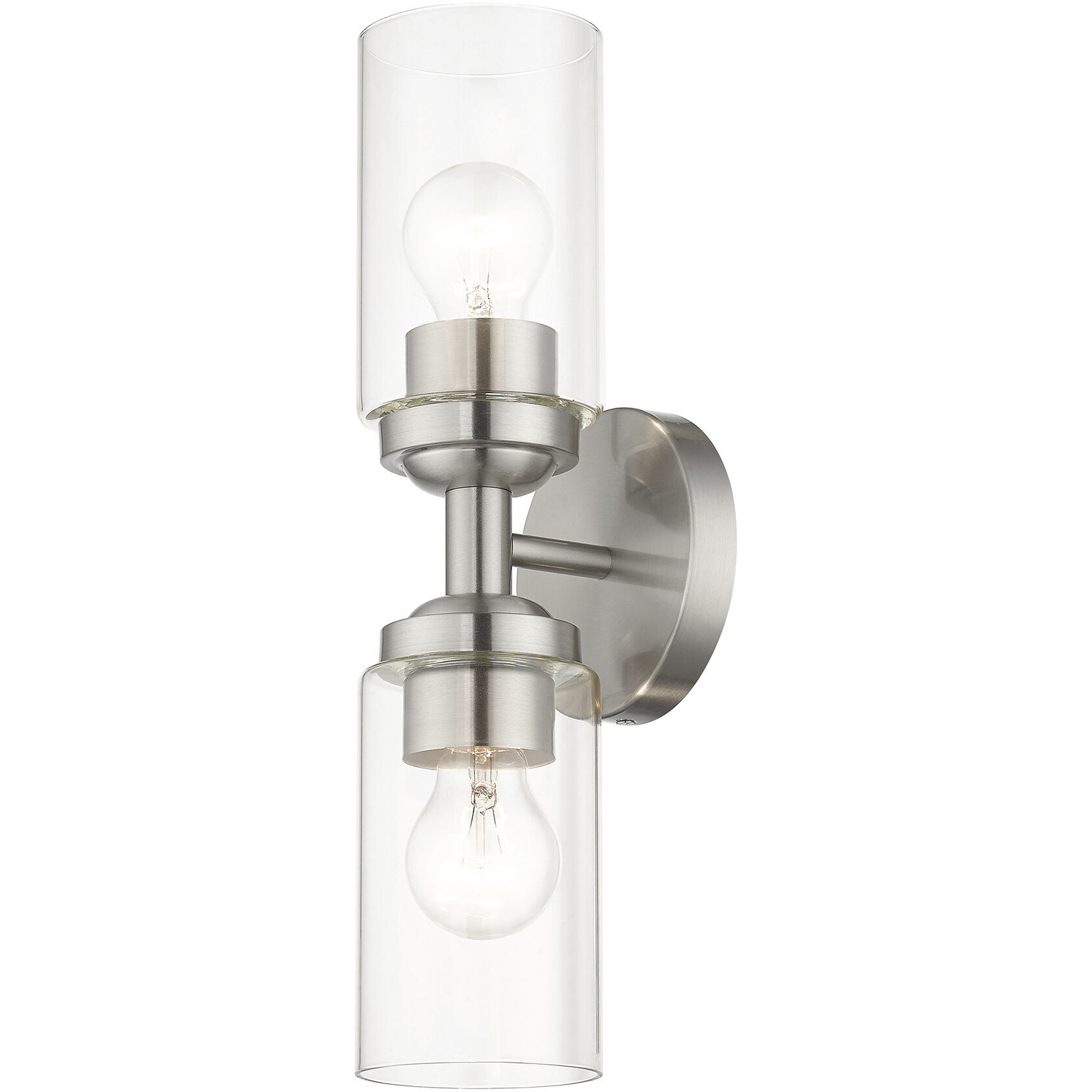Whittier 2 Light 4.75 inch Brushed Nickel Vanity Sconce Wall Light