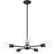 Lansdale 5 Light 19 inch Scandinavian Gray Chandelier Ceiling Light
