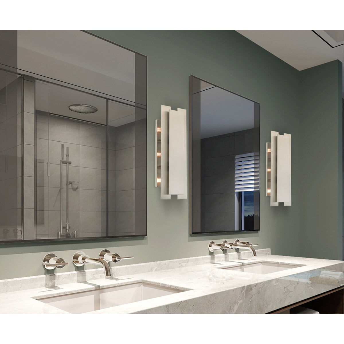 Varick 3 Light 8 inch Brushed Nickel Bath Vanity Wall Light