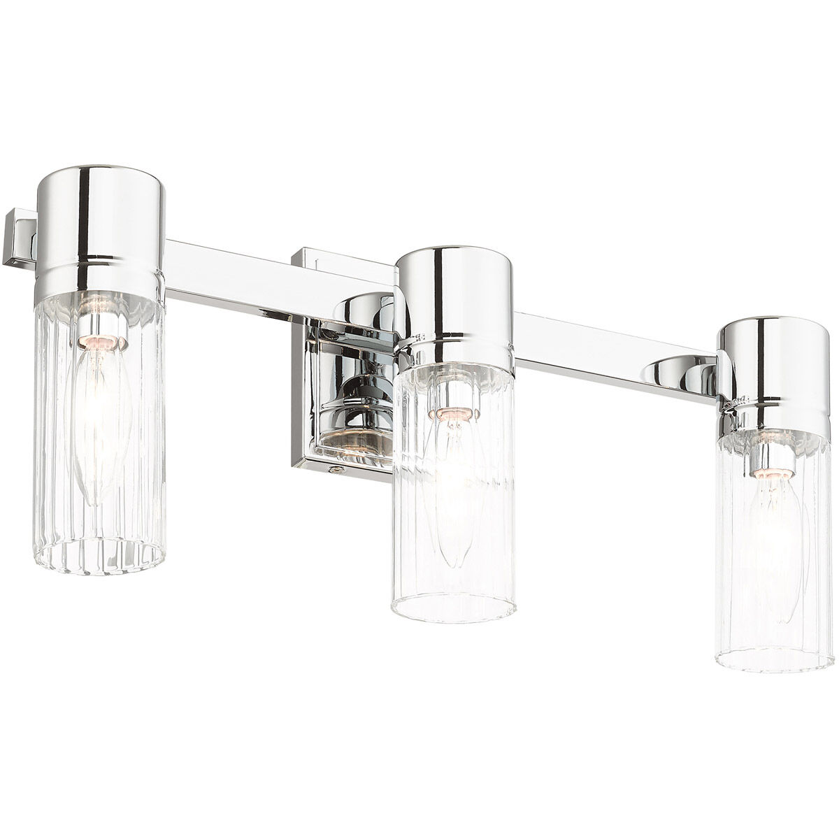 Midtown 3 Light 18 inch Polished Chrome Bath Vanity Wall Light