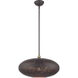 Charlton 3 Light 20 inch Bronze with Antique Brass Accents Pendant Ceiling Light