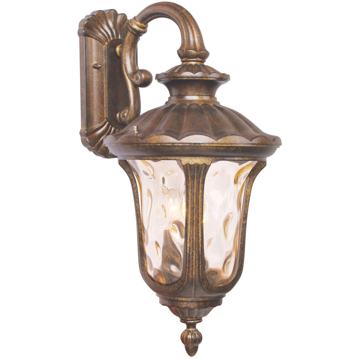 Oxford Outdoor Wall Lantern in Moroccan Gold