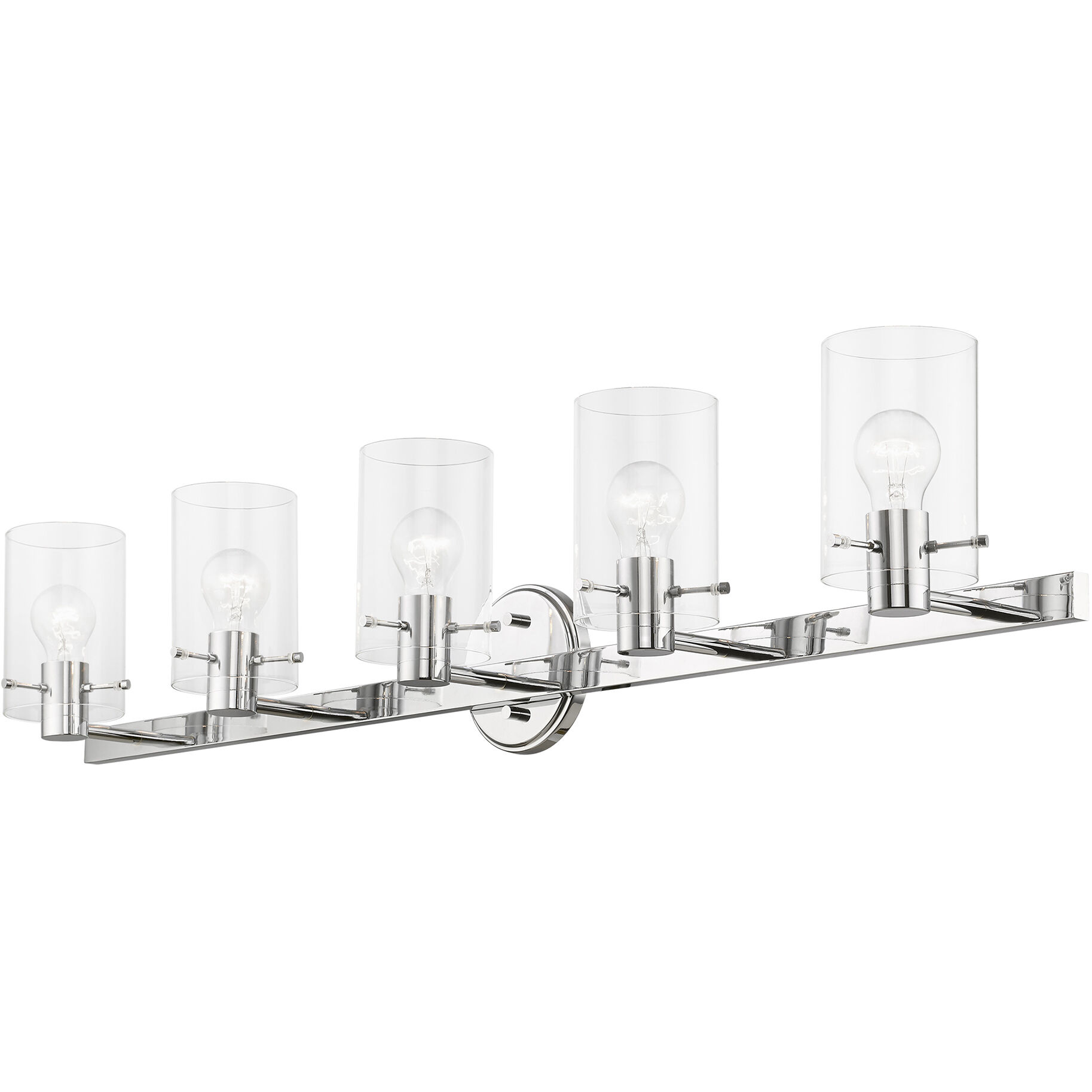 Munich 5 Light 42 inch Polished Chrome Vanity Sconce Wall Light