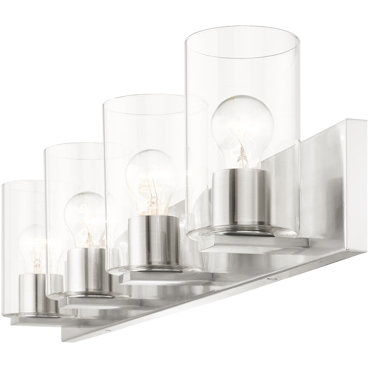 Zurich 4 Light 36 inch Brushed Nickel Vanity Sconce Wall Light