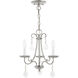 Daphne 3 Light 14 inch Polished Chrome Mini Chandelier Ceiling Light