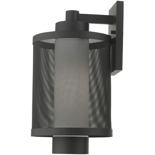 Nottingham 1 Light 17 inch Textured Black Outdoor Wall Lantern