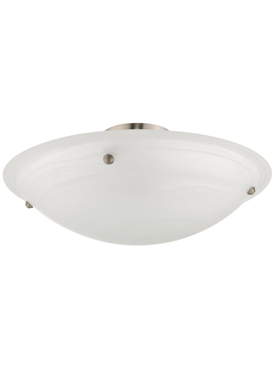 Oasis 4 Light 24 inch Brushed Nickel Semi-Flush Mount Ceiling Light