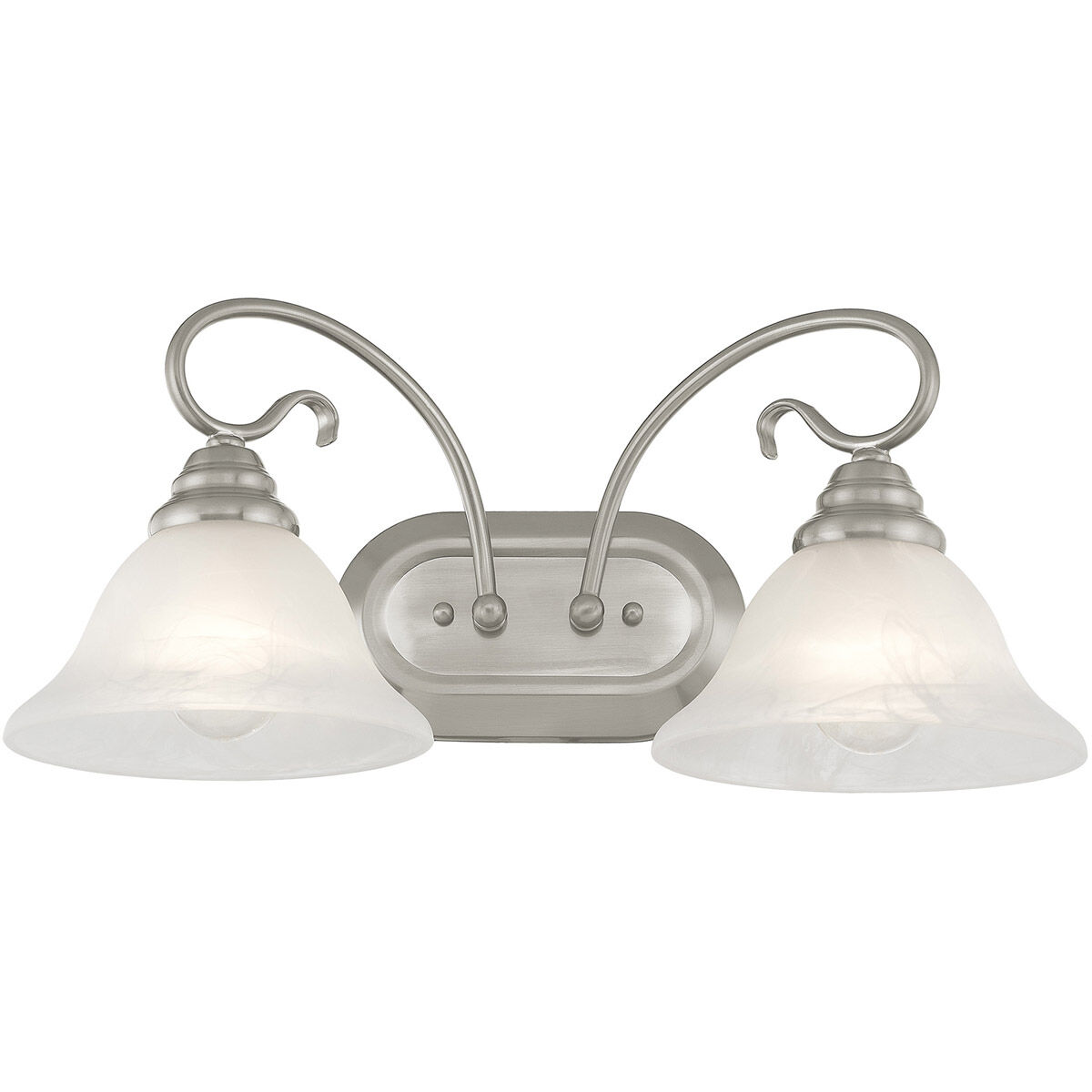 Coronado 2 Light 19 inch Brushed Nickel Bath Vanity Wall Light