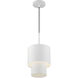 Zolana 1 Light 8.5 inch White Mini Pendant Ceiling Light