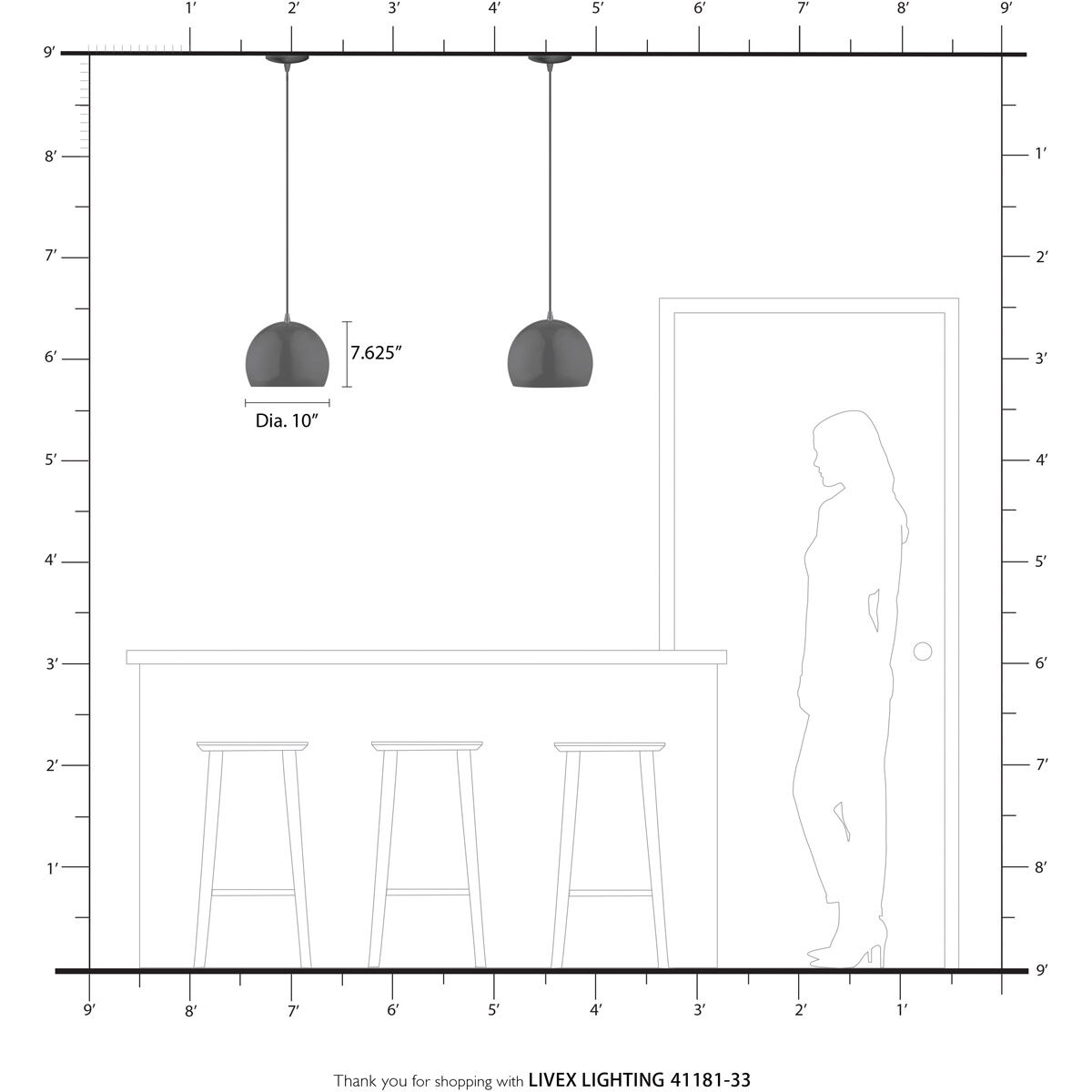 Piedmont 1 Light 10 inch Soft Gold with Polished Brass Accents Pendant Ceiling Light
