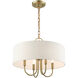 Blossom 4 Light 18 inch Antique Brass Pendant Chandelier Ceiling Light
